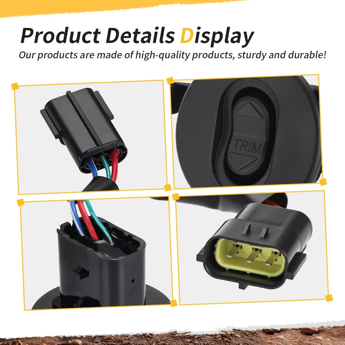 8M0037225 Trim Switch Round Bezel For Mercury Outboard 65 75 80 100 115 135 150