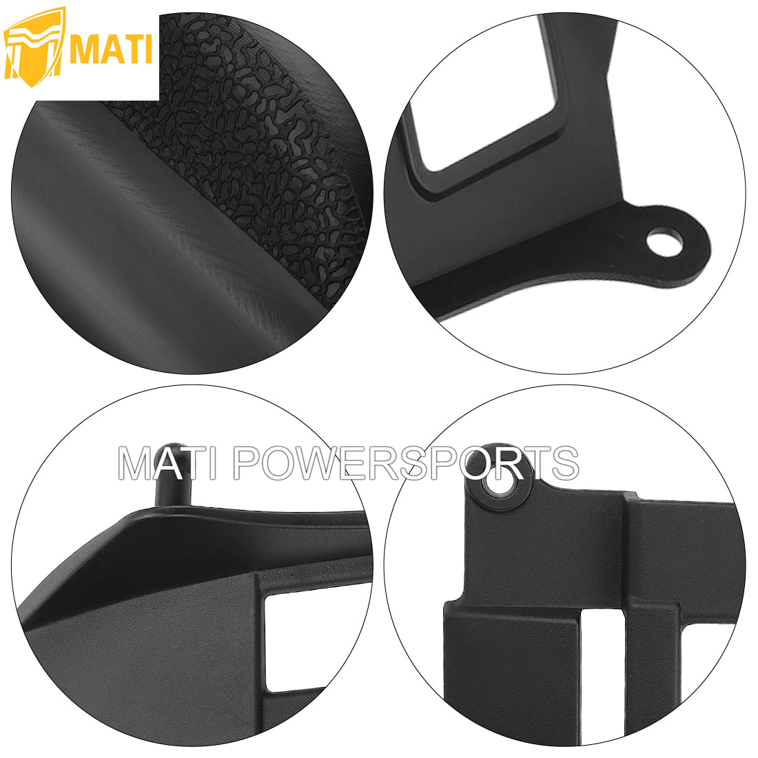 M MATI 2pcs Step Nerf Bar Running Board Left Driver Right Passenger Side Plastic Black Powder Coated Kit For Yamaha Banshee 350 YFZ350 1987-2006 3GG-21691-00-00  3GG-21621-00-00