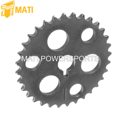 M MATI Camshaft Cam Timing Gear Sprocket For Yamaha Warrior Big Bear Moto-4 Wolverine 350 YFM350X/F/ER Kodiak 400 YFM400F OEM: 3HN-12176-00-00