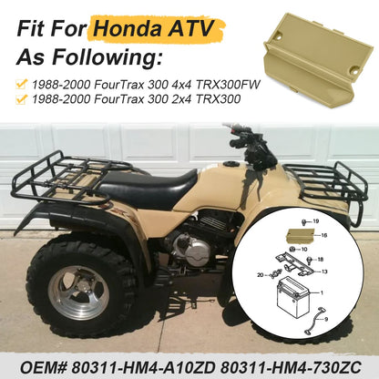 Red Or Beige Cover for Honda FourTrax 300 2x4 4x4 TRX300 TRX300FW 1988-2000