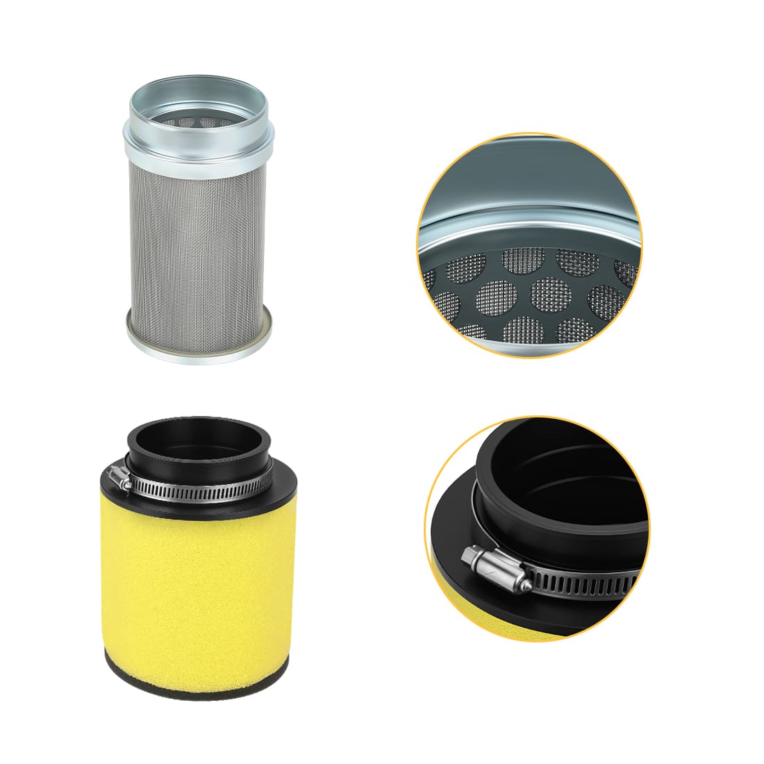 Air Filter Kit w/Air Box Case w/Cover w/Seal For Honda Sportrax 300 TRX300EX/X TRX250X 17211-HC0-000