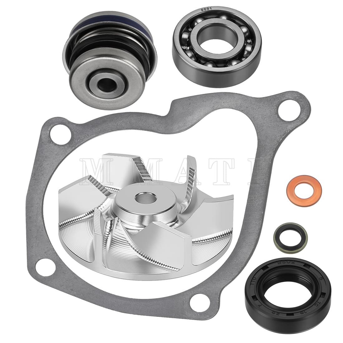 Water Impller & Water Pump Seal Rebuild Kit For Polaris  Sportsman Scrambler Magnum Ranger 400 425 450 500 1995-2014 3084837