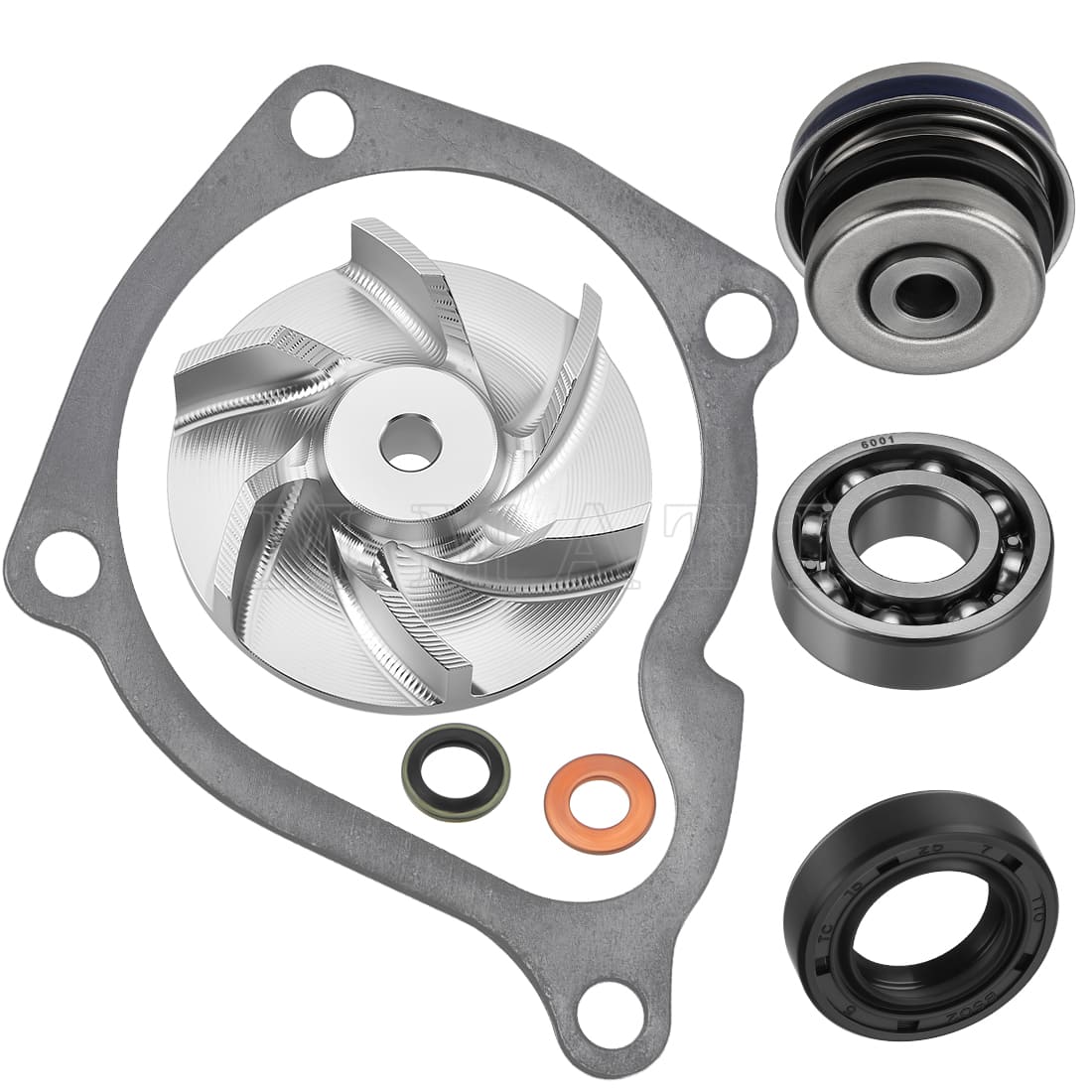 Water Impller & Water Pump Seal Rebuild Kit For Polaris  Sportsman Scrambler Magnum Ranger 400 425 450 500 1995-2014 3084837