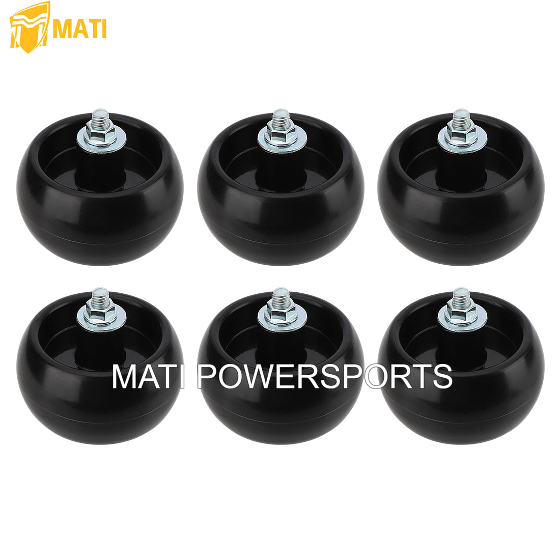 M MATI 6Pcs Deck Wheel Kit for Ferris IS700Z IS1500Z F125XT F160Z Craftsman Snapper Simplicity Murray CSSM CTX9000 YT2452 YT2652 ZT1842 ZT2042 ZT2142 EZT2042 SPX2242