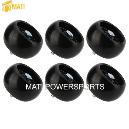 M MATI 6Pcs Deck Wheel Kit for Ferris IS700Z IS1500Z F125XT F160Z Craftsman Snapper Simplicity Murray CSSM CTX9000 YT2452 YT2652 ZT1842 ZT2042 ZT2142 EZT2042 SPX2242