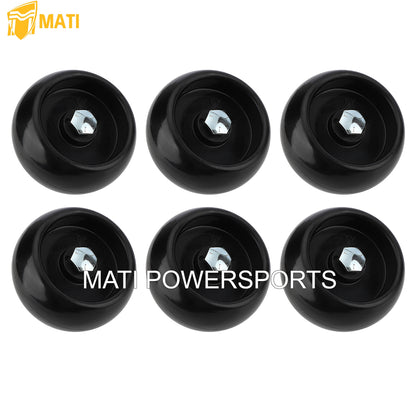 M MATI 6Pcs Deck Wheel Kit for Ferris IS700Z IS1500Z F125XT F160Z Craftsman Snapper Simplicity Murray CSSM CTX9000 YT2452 YT2652 ZT1842 ZT2042 ZT2142 EZT2042 SPX2242