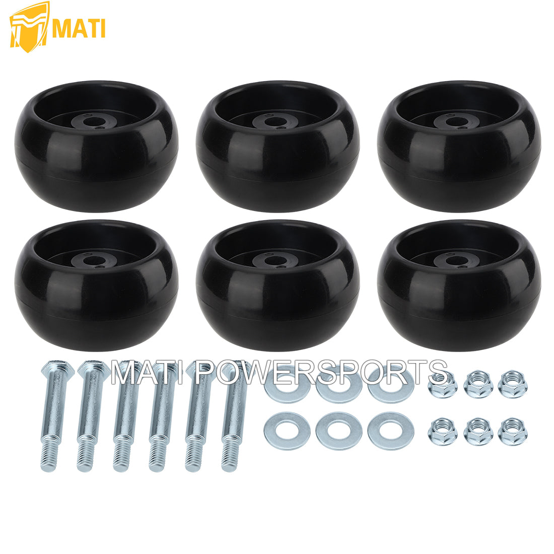 M MATI 6Pcs Deck Wheel Kit for Ferris IS700Z IS1500Z F125XT F160Z Craftsman Snapper Simplicity Murray CSSM CTX9000 YT2452 YT2652 ZT1842 ZT2042 ZT2142 EZT2042 SPX2242