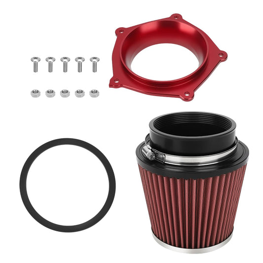 Air Filter w/Guide Holder Kit For Yamaha YFZ450 YFZ450R YFZ450X 2008-2024 5TG-14451-00-00