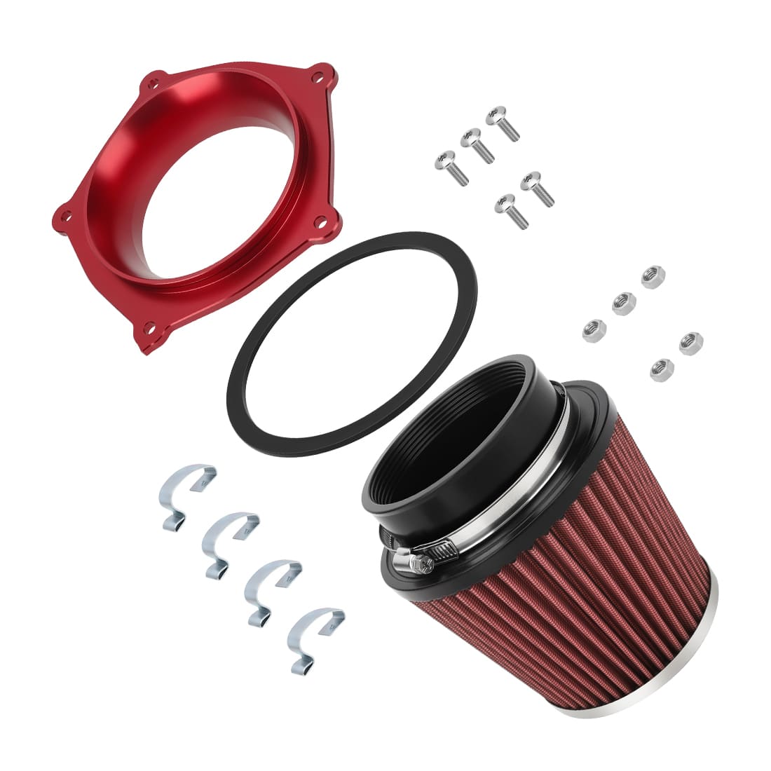 Air Filter w/Guide Holder Kit For Yamaha YFZ450 YFZ450R YFZ450X 2008-2024 5TG-14451-00-00