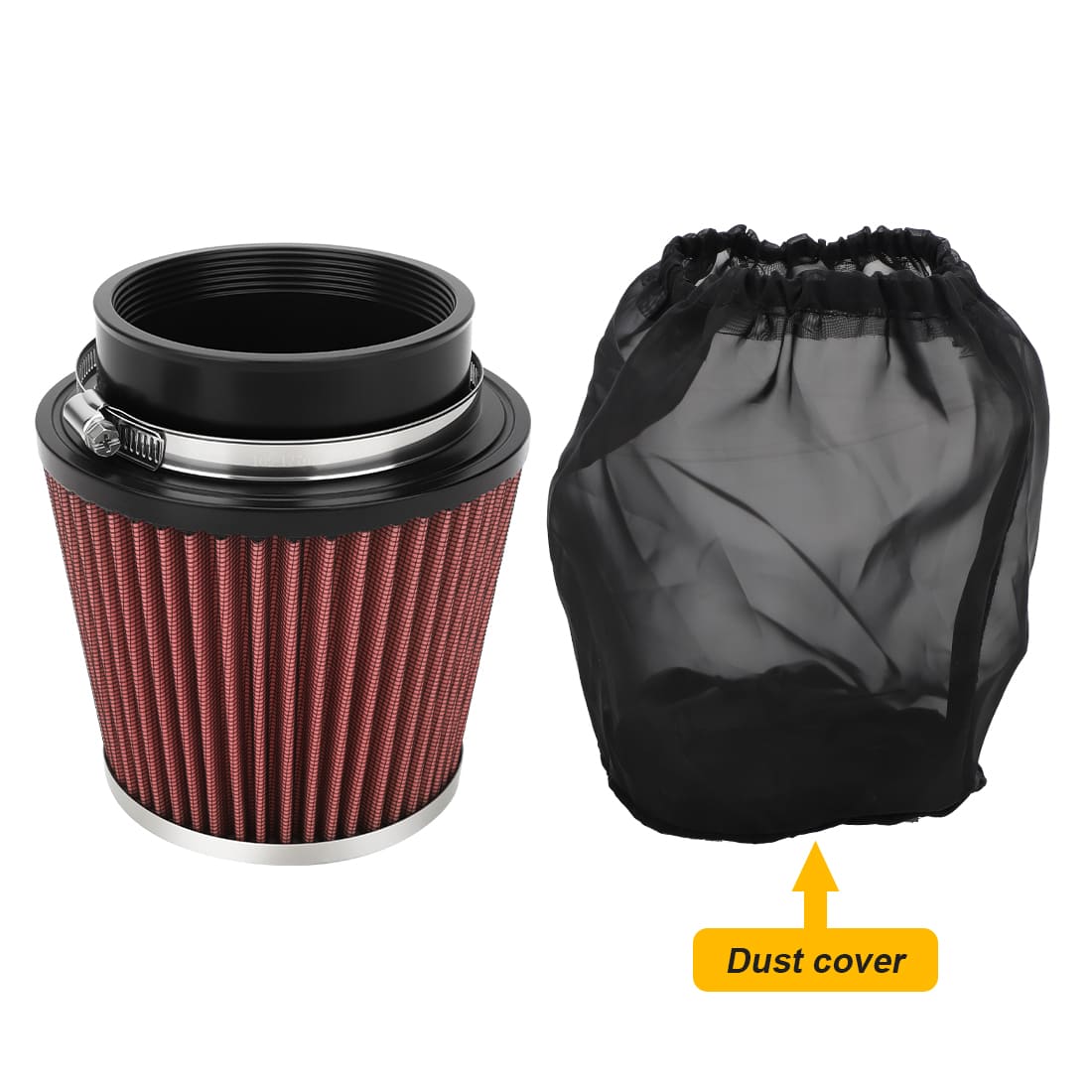 Air Filter w/Guide Holder Kit For Yamaha YFZ450 YFZ450R YFZ450X 2008-2024 5TG-14451-00-00