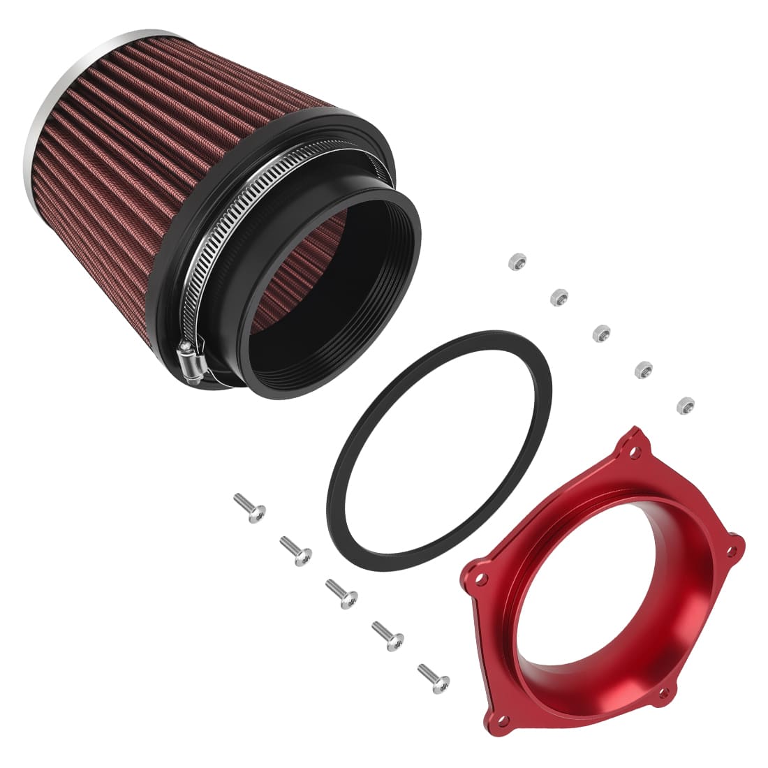 Air Filter w/Guide Holder Kit For Yamaha YFZ450 YFZ450R YFZ450X 2008-2024 5TG-14451-00-00