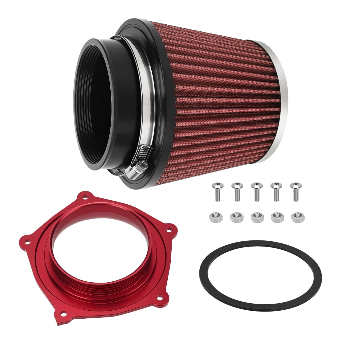 Air Filter w/Guide Holder Kit For Yamaha YFZ450 YFZ450R YFZ450X 2008-2024 5TG-14451-00-00