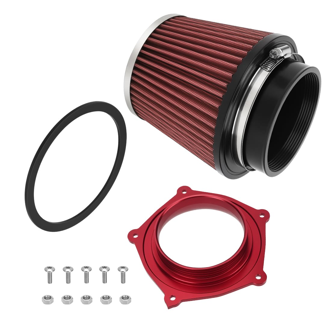 Air Filter w/Guide Holder Kit For Yamaha YFZ450 YFZ450R YFZ450X 2008-2024 5TG-14451-00-00