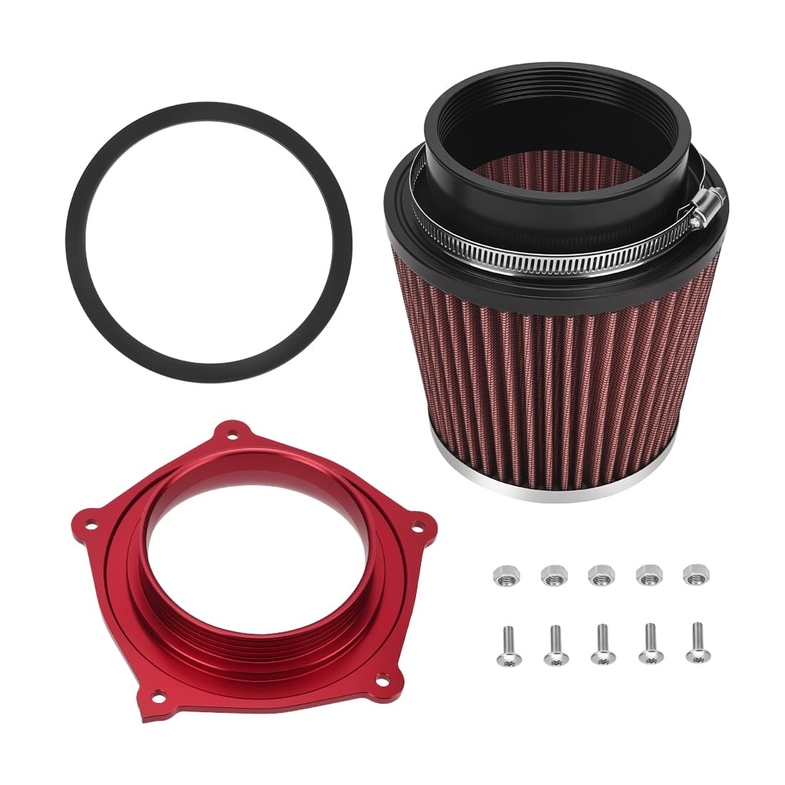 Air Filter w/Guide Holder Kit For Yamaha YFZ450 YFZ450R YFZ450X 2008-2024 5TG-14451-00-00