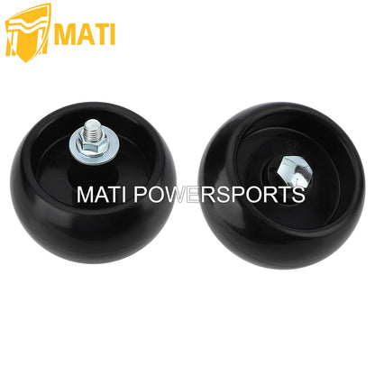 M MATI 2Pcs Deck Wheel Kit for Ferris Craftsman Snapper Simplicity Murray OEM: 1714760 12060 2108765 210-043 12060 72-021