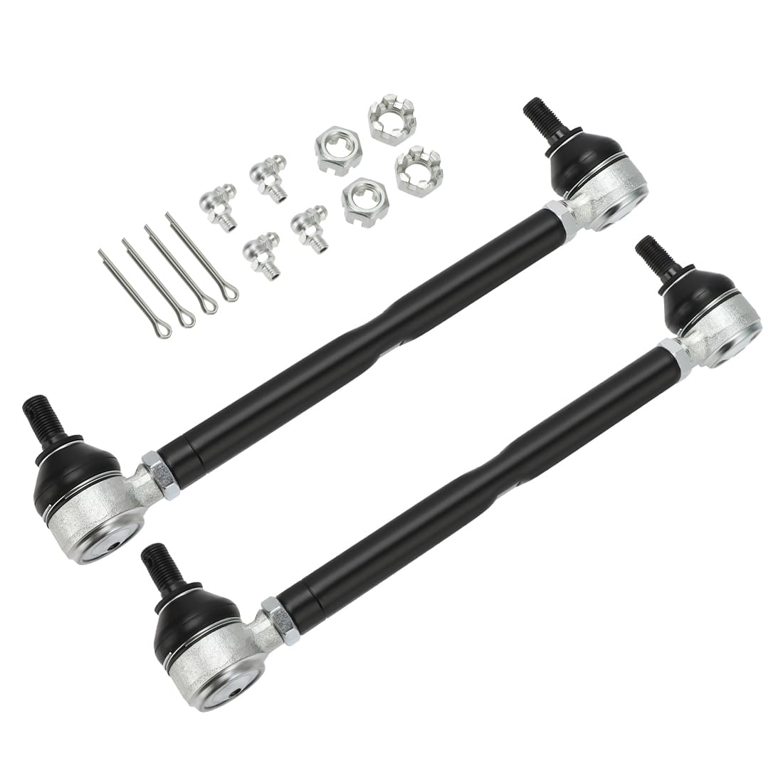 M MATI 2Pcs Golf Steering Tie Rod End & Shaft Kit for EZ-GO 70074-G01 70074-G02