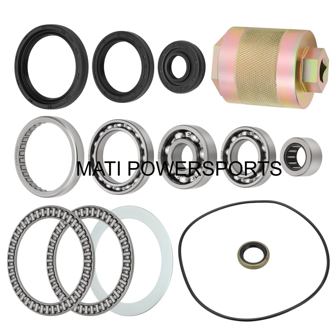 Front Differential Bearing Seal kit & Tool for Kawasaki KVF650 KVF750 Brute Force Prairie KVF360A/B/C 650 750