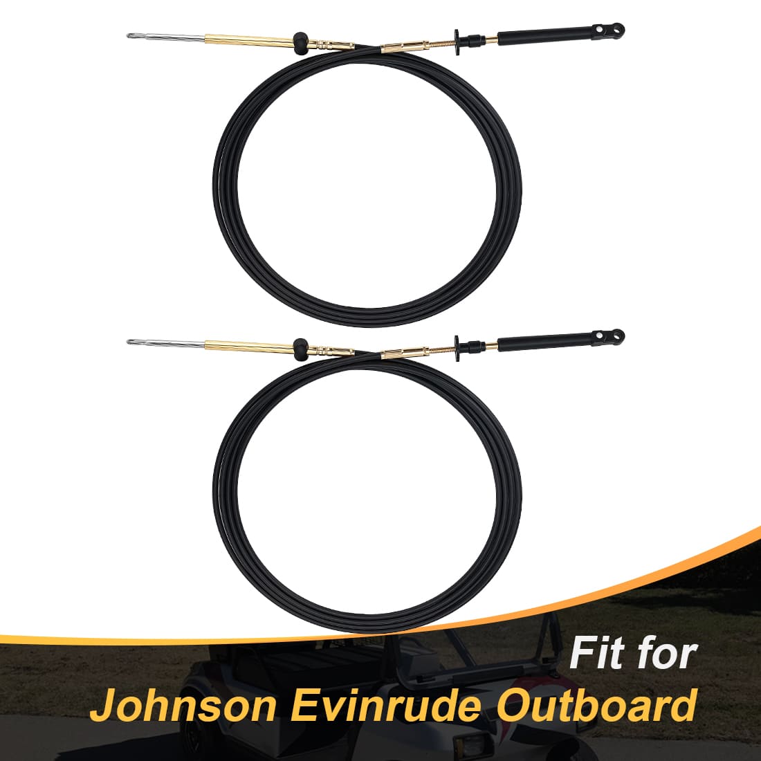 2 Pcs Throttle Shift Remote Control Cable For Johnson Evinrude OMC BRP 1979-1994 0173114