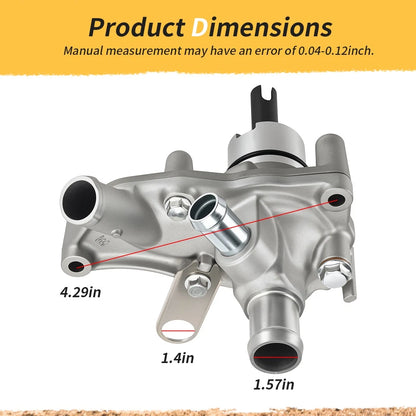 Water Pump Assembly For Honda Rincon TRX680 FA/FGA 06-23 Big Red MUV700 09-13 Pioneer SXS700M2/M4 14-24 19200-HN8-A60