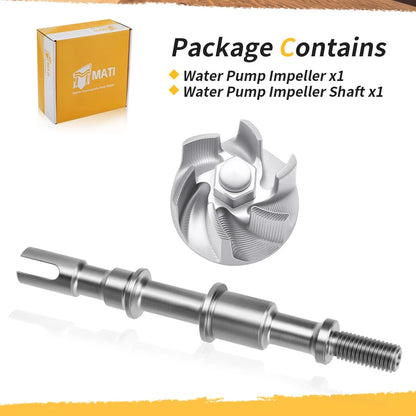 Water Pump Impeller & Shaft For Kawasaki KVF300 Brute Force 300 2012-2024 59256-Y001 13107-Y006