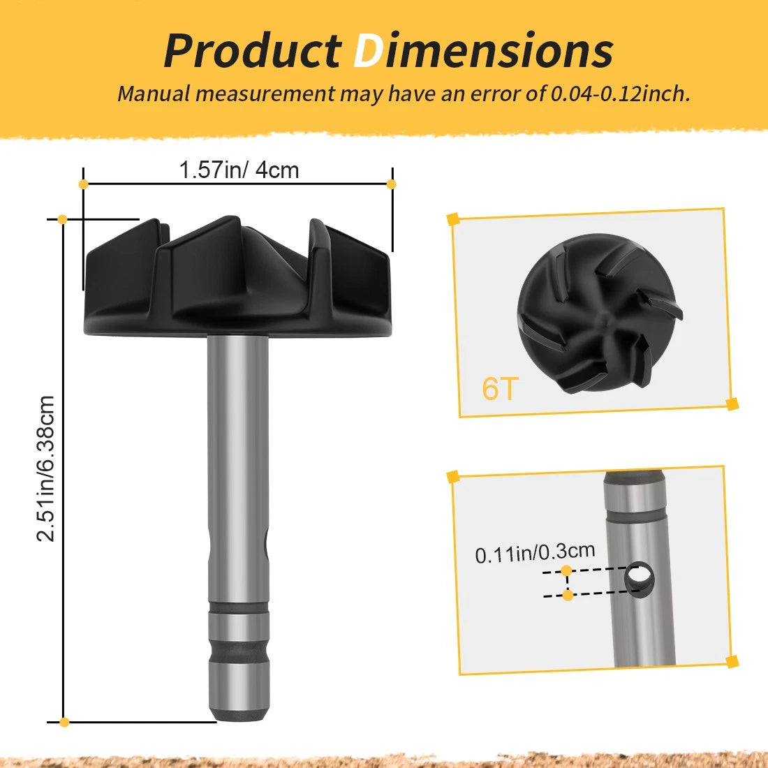 Impeller Shaft Assemly For Yamaha YZ125 05-24 YZ125X 20-24 1C3-12450-00-00