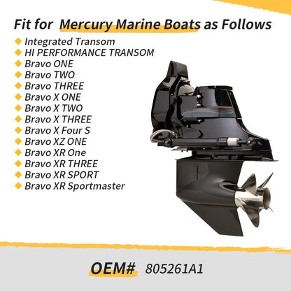 Wear Pad Kit For Mercury Marine Bravo One Two Three Four X, XR，XZ 805261A1