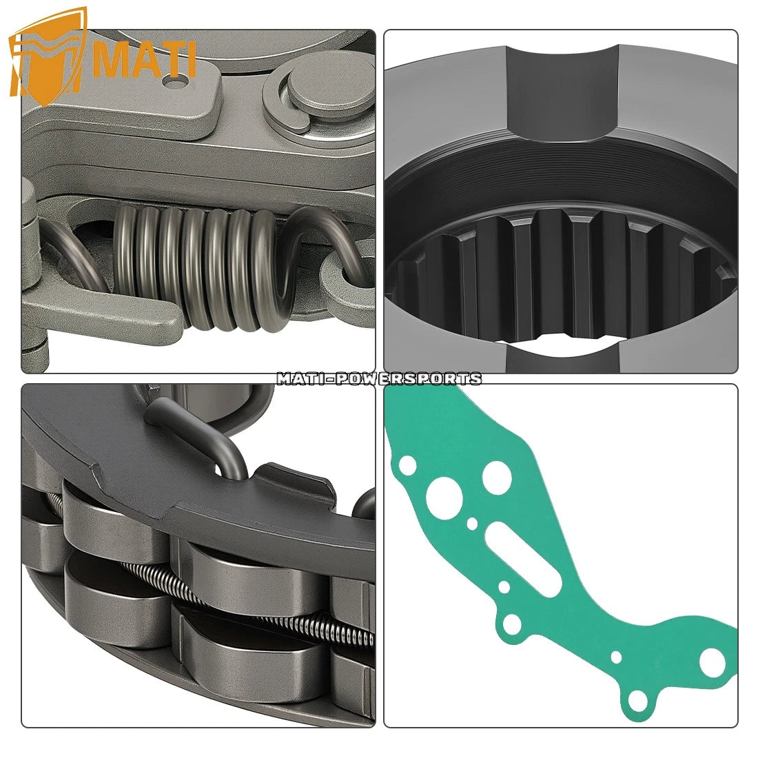 Clutch Centrifugal Carrier & Hub One Way Bearing & Gasket For Arctic Cat 300 2X4 4X4 1998-2005 3446-128