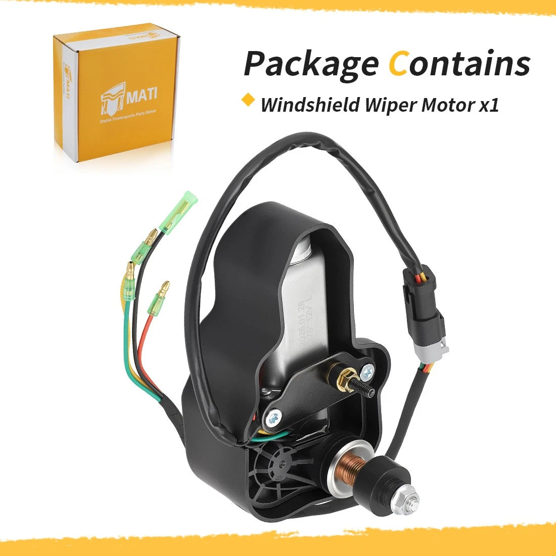 Windshield Wiper Motor For Polaris Ranger 1000 Pro 21-25 Pro XD Full-Size 23 - 26 2639007 2637637