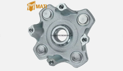 M MATI Front & Rear Right Wheel Hub & Brake Rotor Kit For Arctic Cat 400 450 500 550 700 1436-164 3323-100