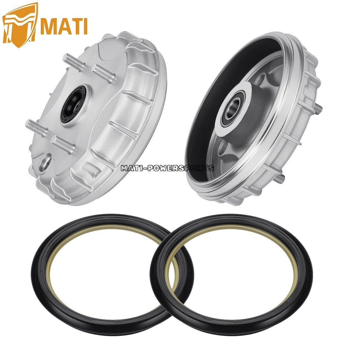 2Pcs Front Brake Drum & Dust Seal For Honda Rancher 350 2X4 TRX350TE/TM 2000-2006 44600-HN4-670