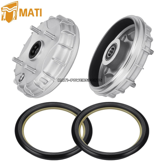 2Pcs Front Brake Drum & Dust Seal For Honda Rancher 350 2X4 TRX350TE/TM 2000-2006 44600-HN4-670
