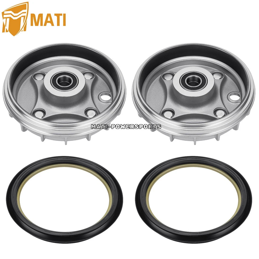 2Pcs Front Brake Drum & Dust Seal For Honda Rancher 350 2X4 TRX350TE/TM 2000-2006 44600-HN4-670