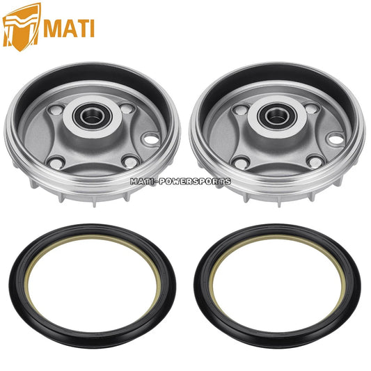 2Pcs Front Brake Drum & Dust Seal For Honda Rancher 350 2X4 TRX350TE/TM 2000-2006 44600-HN4-670