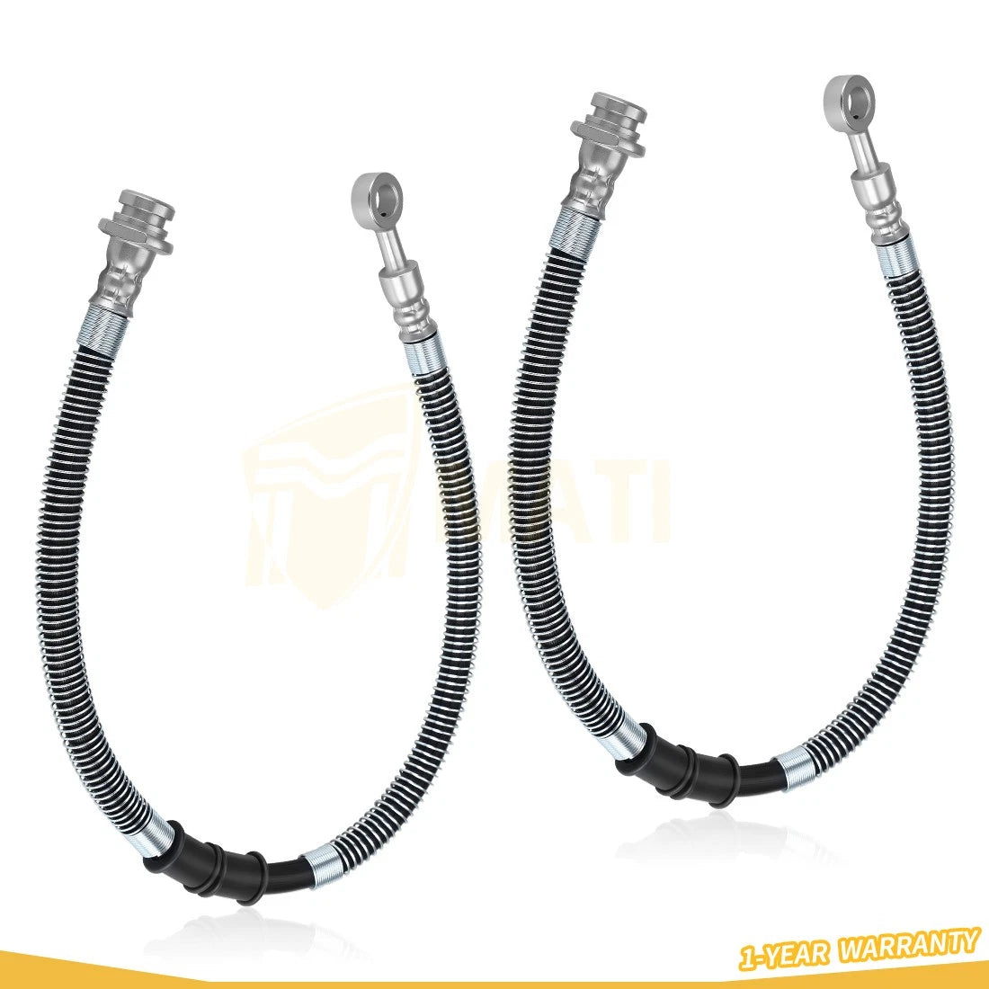 2Pcs Front Brake Hose For Yamaha Banshee YFZ350 1987-2006 3GG-25873-21-00