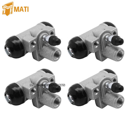 Front Rear Brake Wheel Cylinders & Shoes for Kawasaki KAF400 Mule 600 2010-2016