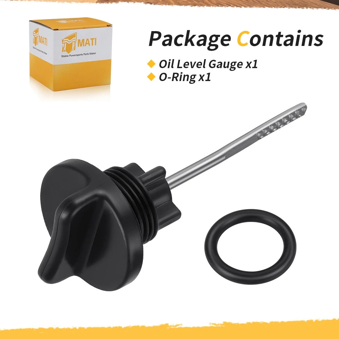 Oil Level Gauge w/ O-Ring For Suzuki KingQuad 450 500 700 750 00-25 11971-09F50