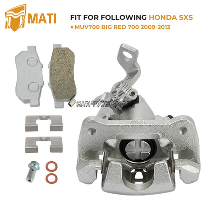 Rear Right Brake Caliper & Ceramic Brake Pads for Honda Big Red 700 MUV700 09-13