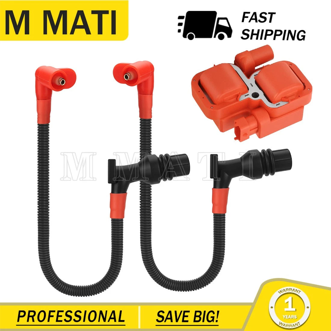 Ignition coil & Spark plug Wire Cap For Polaris Ranger 800 2011-2017 RZR 800 4/S 2011-2014 4010425