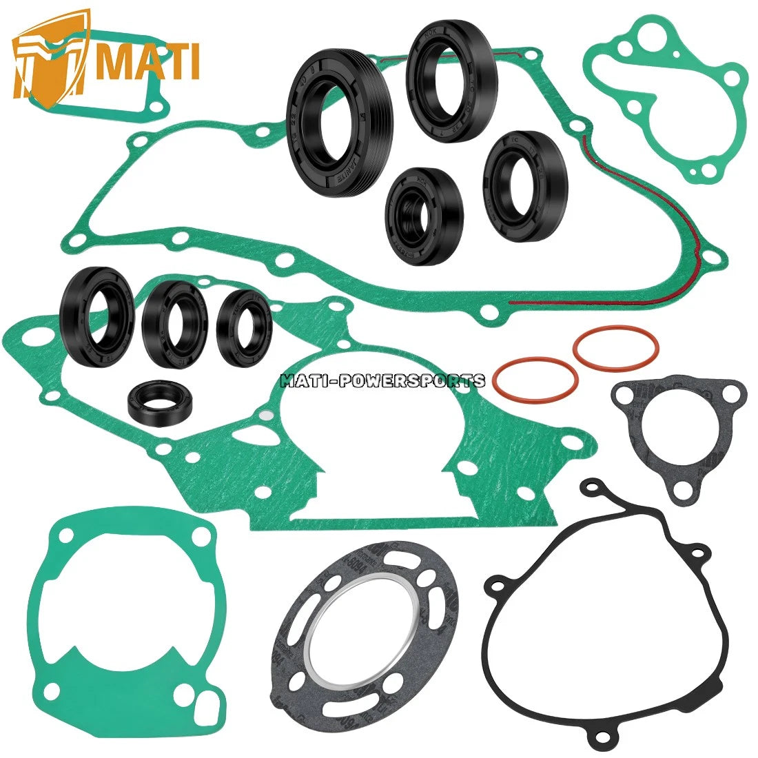 Engine Top & Bottom End Gasket & Oil Seal Kit Honda CR80R 1986-1991 12191-GC4-308