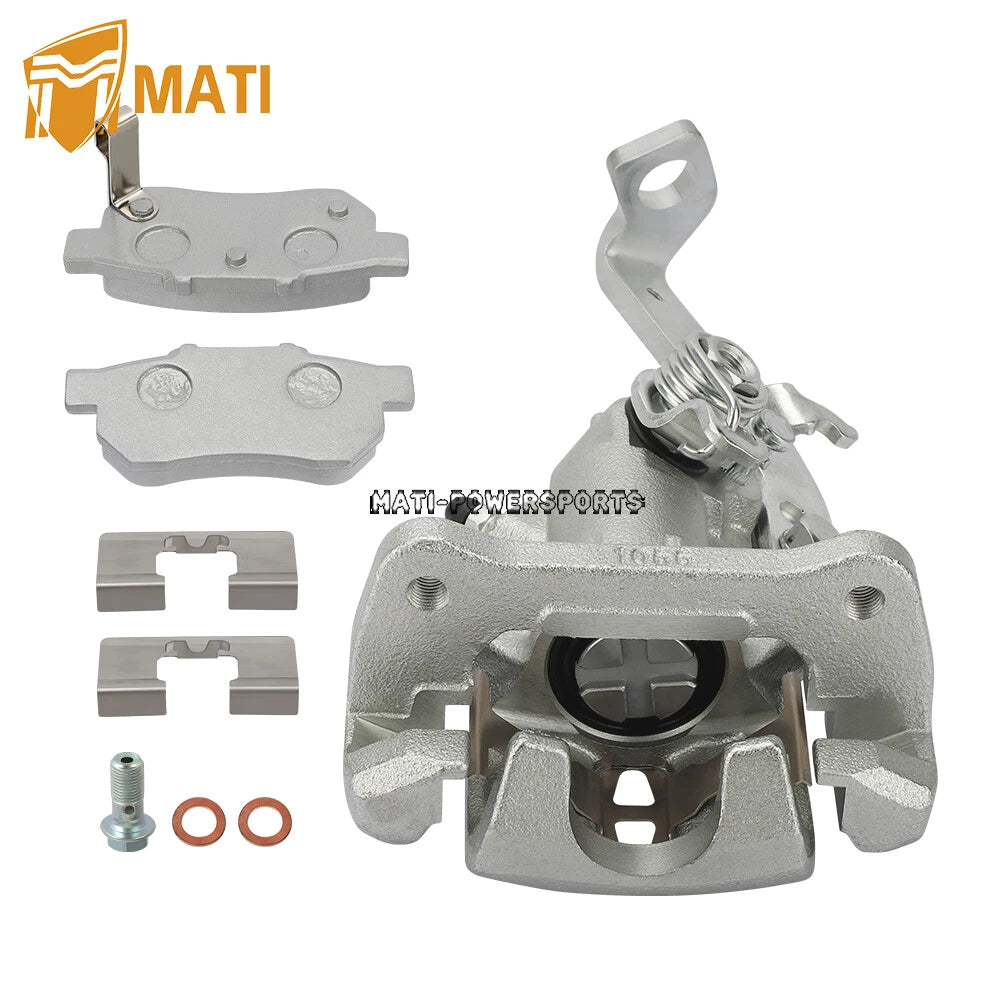 Rear Left Brake Caliper & Ceramic Brake Pads for Honda Big Red 700 MUV700 09-13