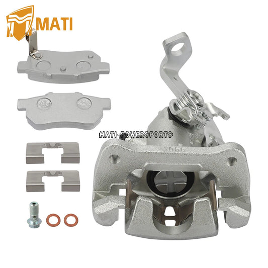 Rear Left Brake Caliper & Ceramic Brake Pads for Honda Big Red 700 MUV700 09-13