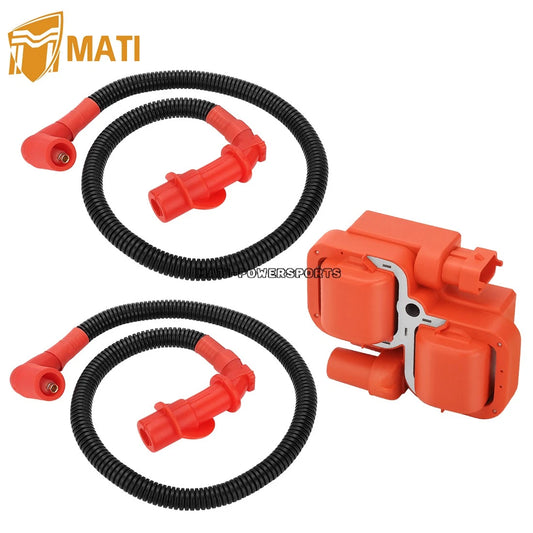 Ignition coil & Spark plug Wire Cap For Polaris Sportsman Ranger RZR 700 800 2005-2016 4010425