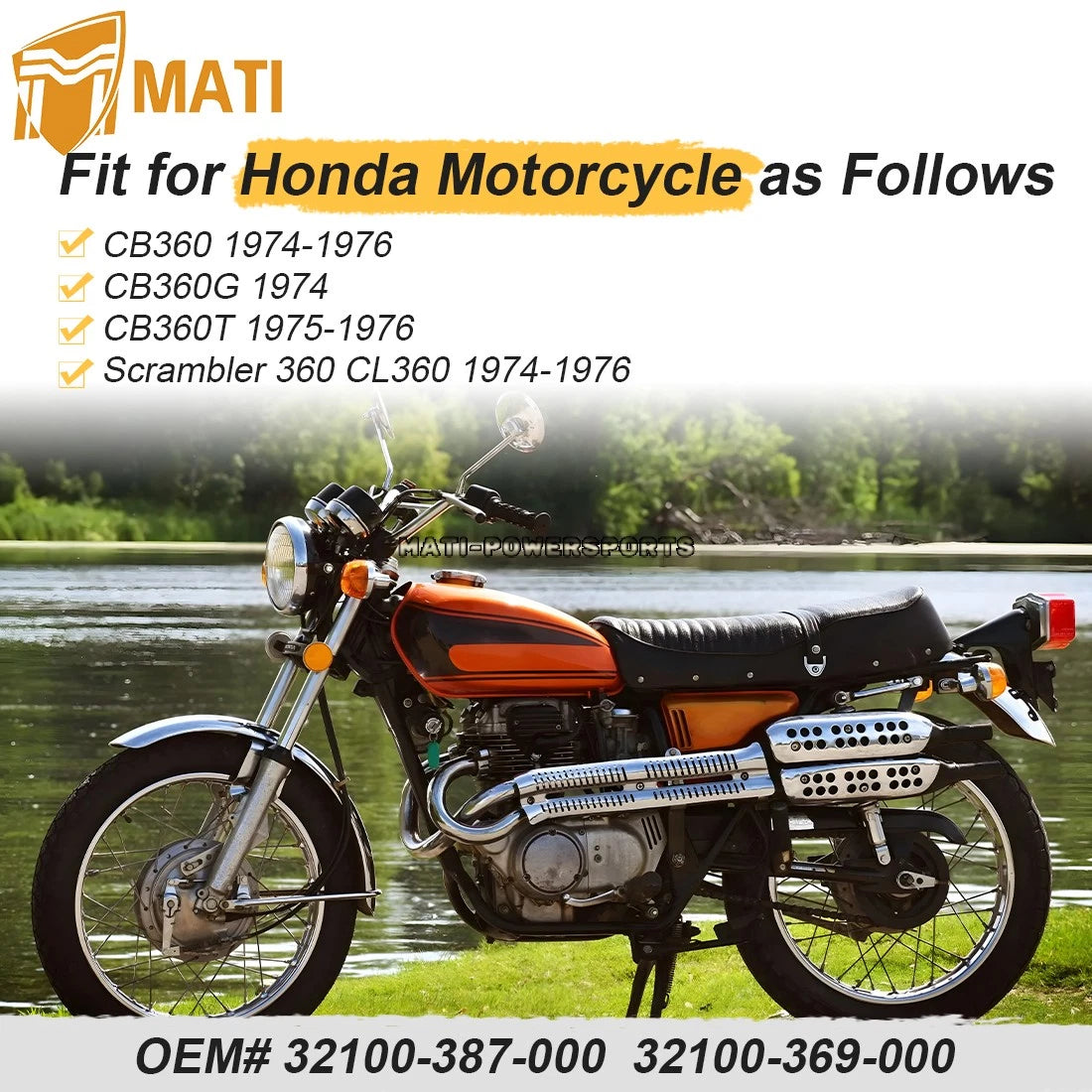 Main Wiring Harness For Honda CL360 G/T Scrambler 360 974-1976 32100-387-000