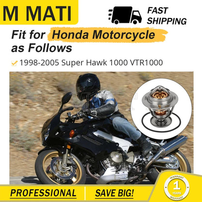 Thermostat & O - Ring For Honda Super Hawk 1000 VTR1000 1998-2005 19300-MBB-003