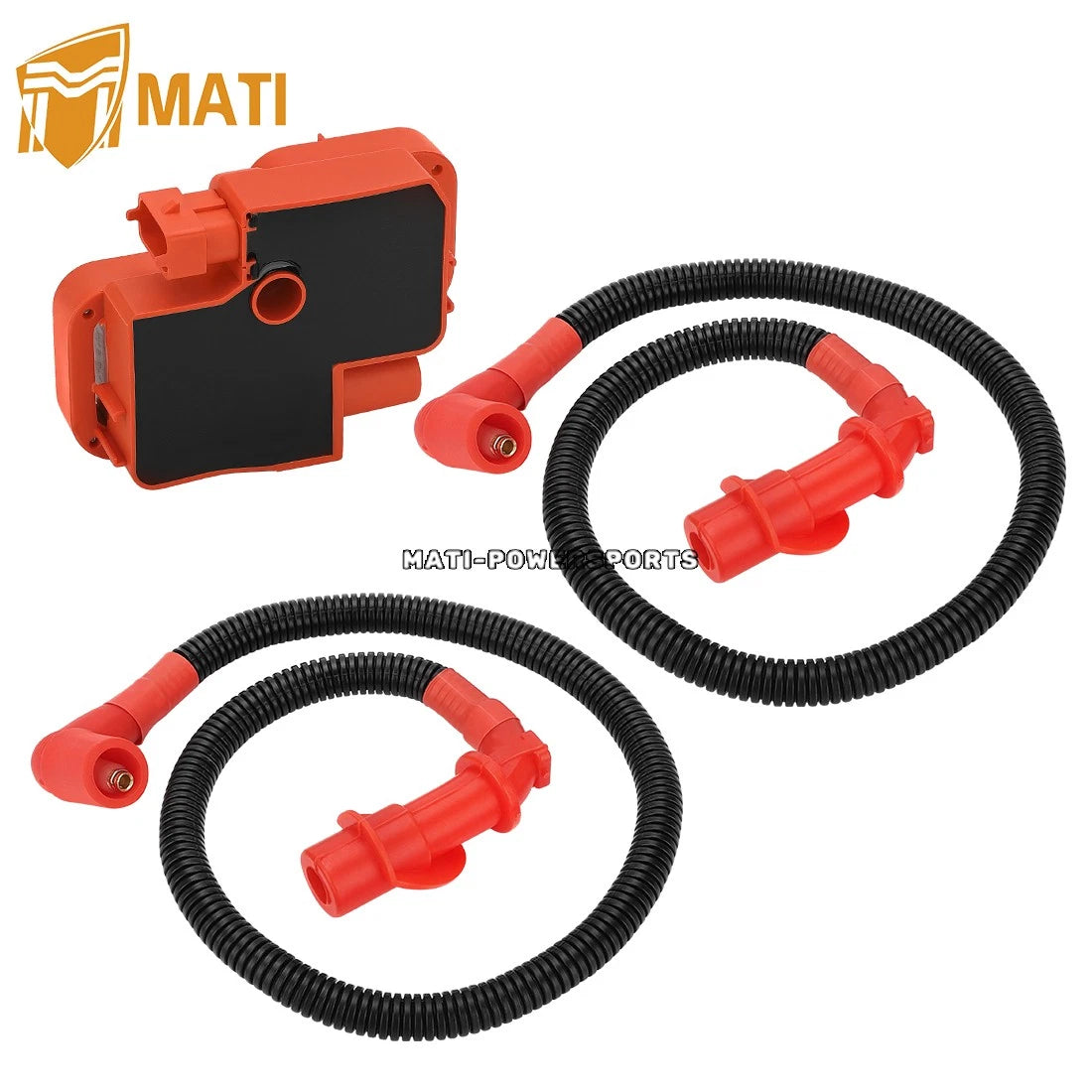 Ignition coil & Spark plug Wire Cap For Polaris Sportsman Ranger RZR 700 800 2005-2016 4010425