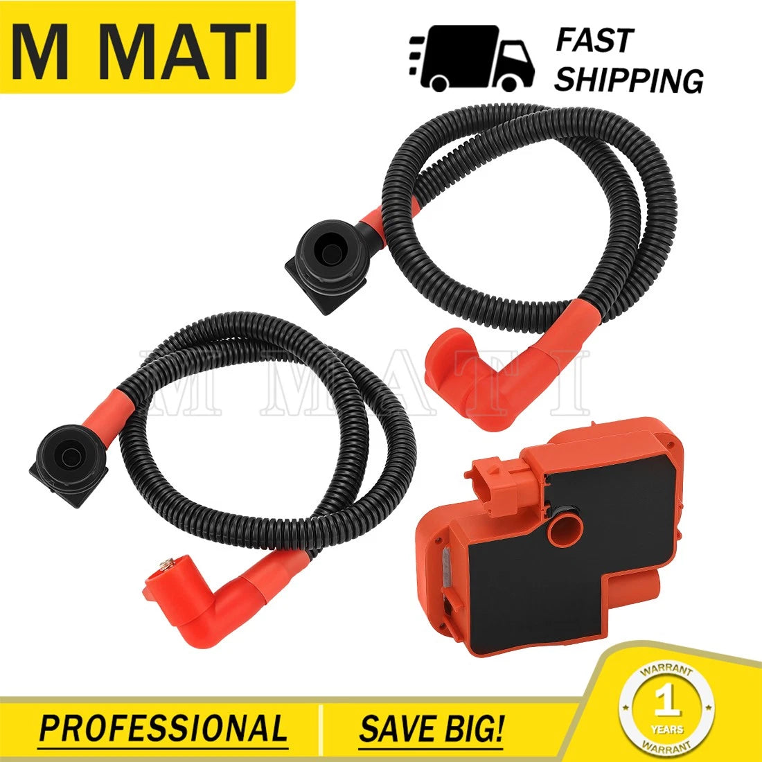 Ignition coil & Spark plug Wire Cap For Polaris Ranger 800 2011-2017 RZR 800 4/S 2011-2014 4010425