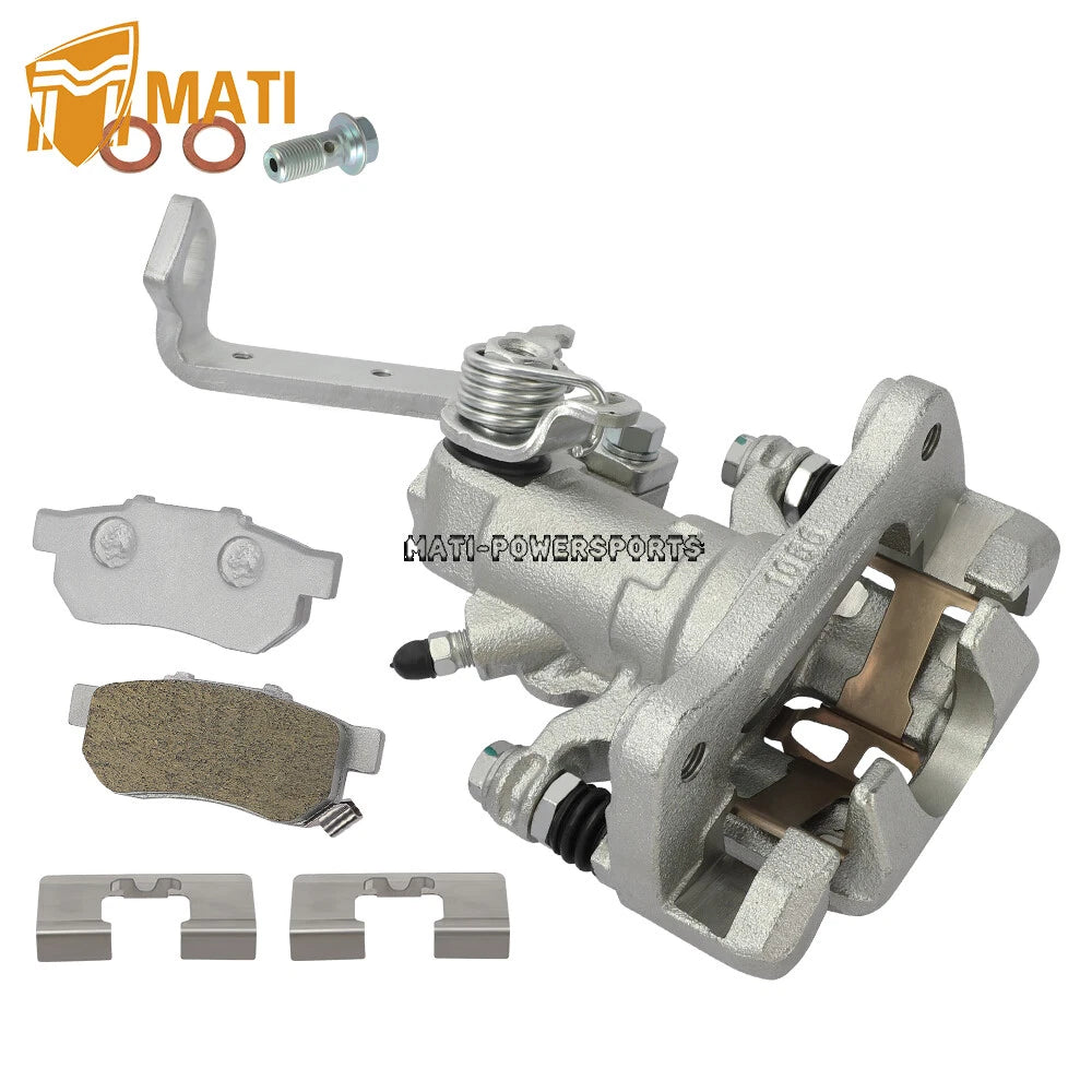 Rear Left Brake Caliper & Ceramic Brake Pads for Honda Big Red 700 MUV700 09-13