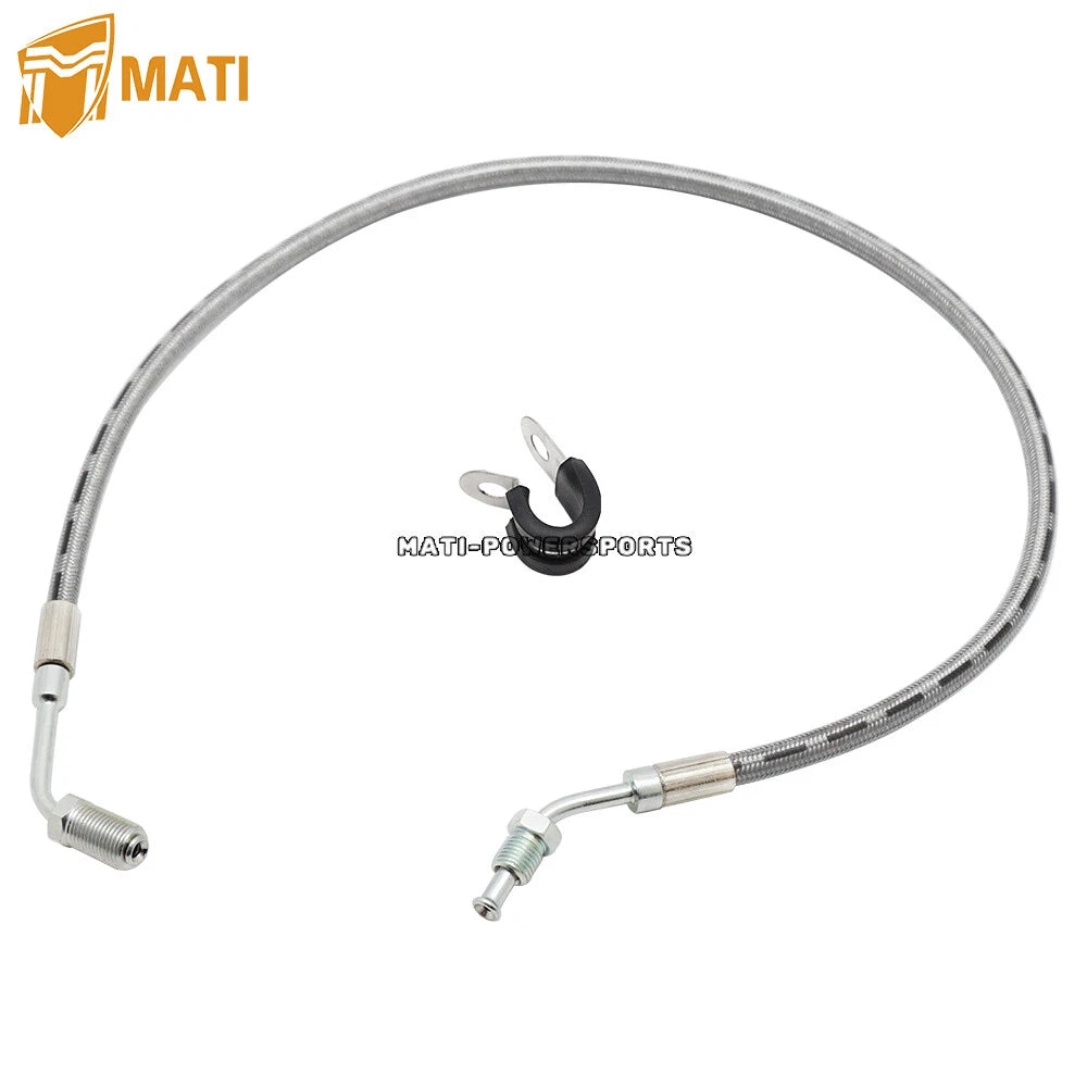 Front Right Brake Line WIth Fitting for Polaris Magnum Trail Boss 325 330 2001-2004 Xplorer 250 400 Xpedition 325 425 1910475