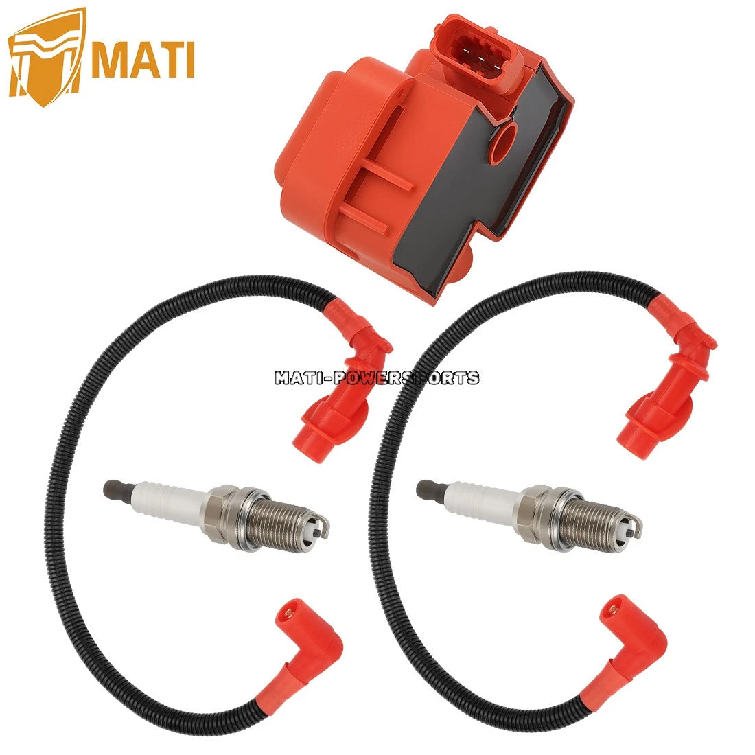 Ignition coil & Spark plug & Wire Cap For Polaris Sportsman Ranger RZR 700 800 2005-2016 4010425