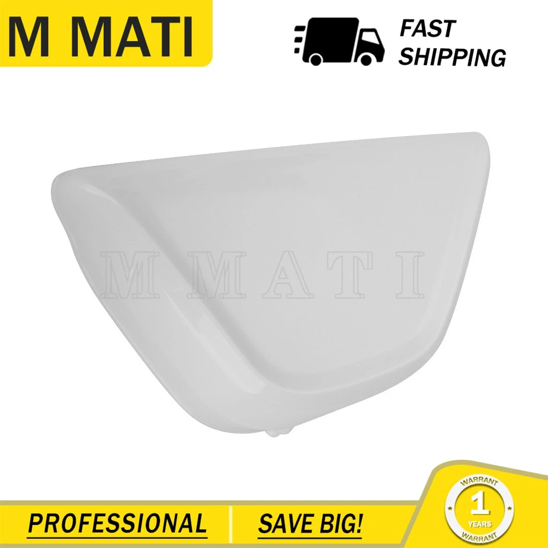 White AirBox Left Side Cover For Honda Z50A 1972-1978 83640-120-000NC